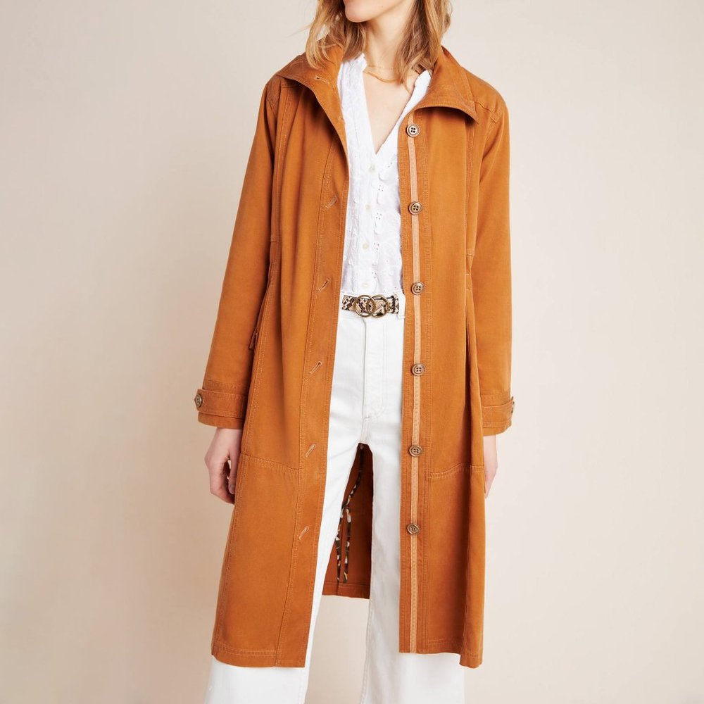 HTF Anthropologie Uma Utility Duster Jacket - Picture 2 of 6